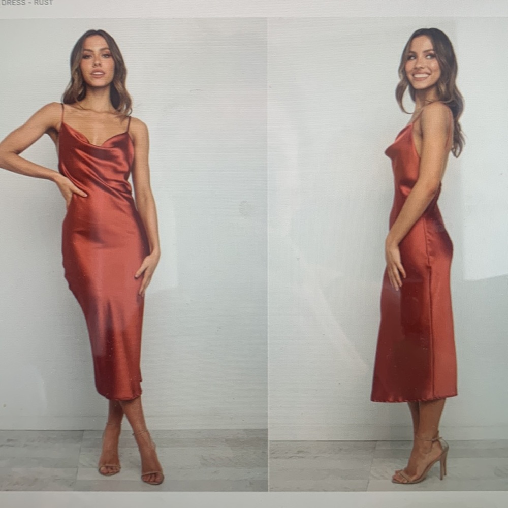 Satin slip dress